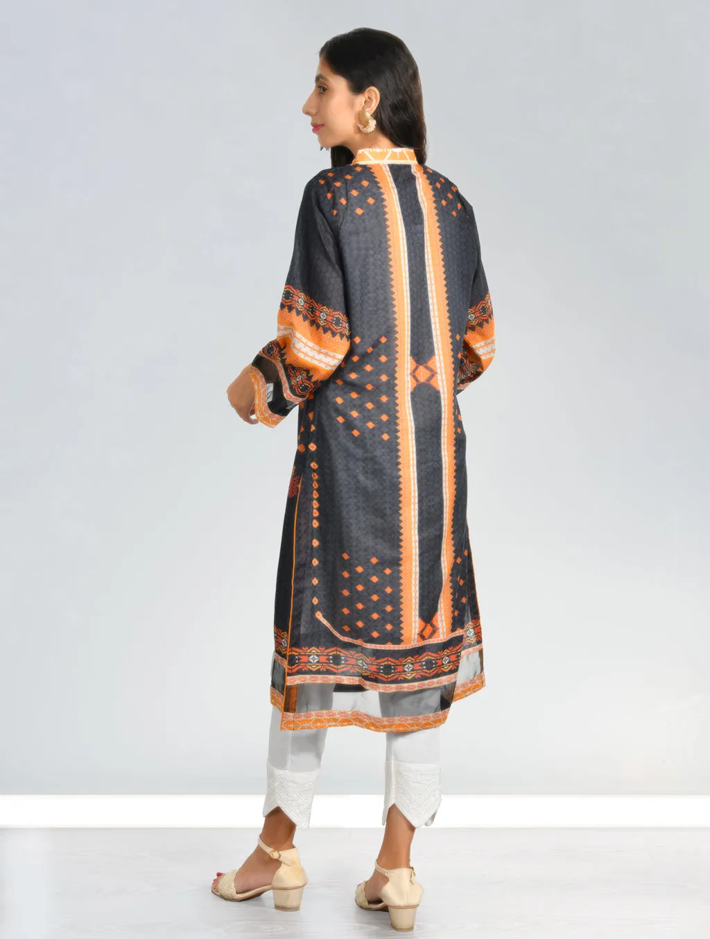 1 Pc Stitched Printed Lawn Shirt DRL-583