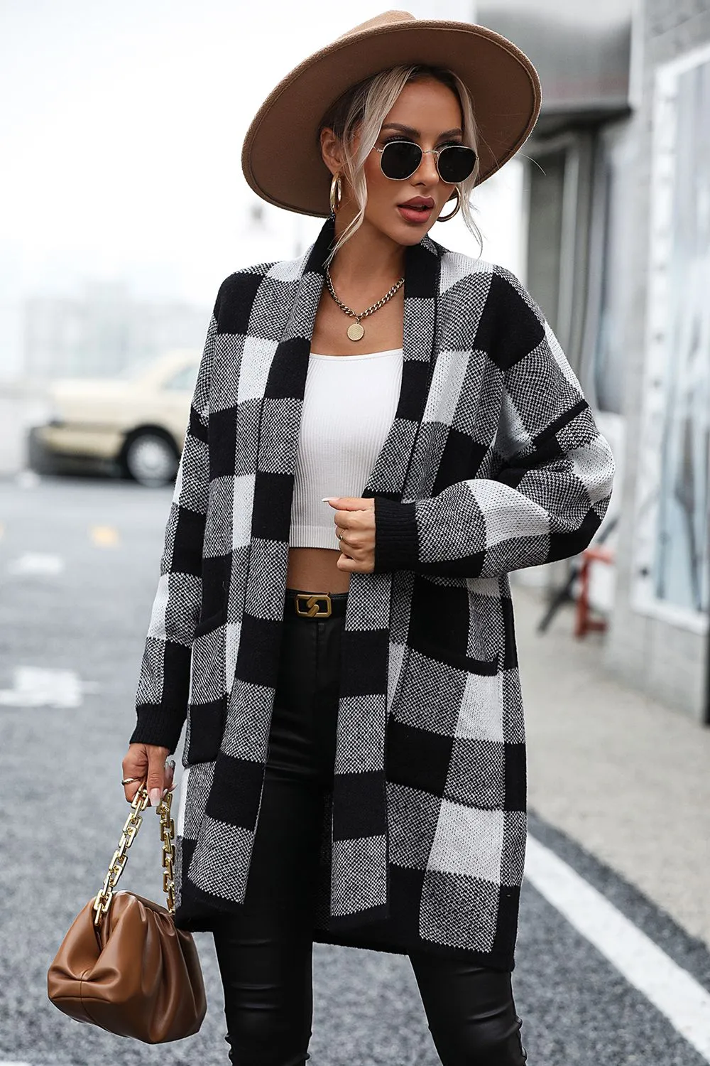 5 Luxury Classic Checker Cardigan