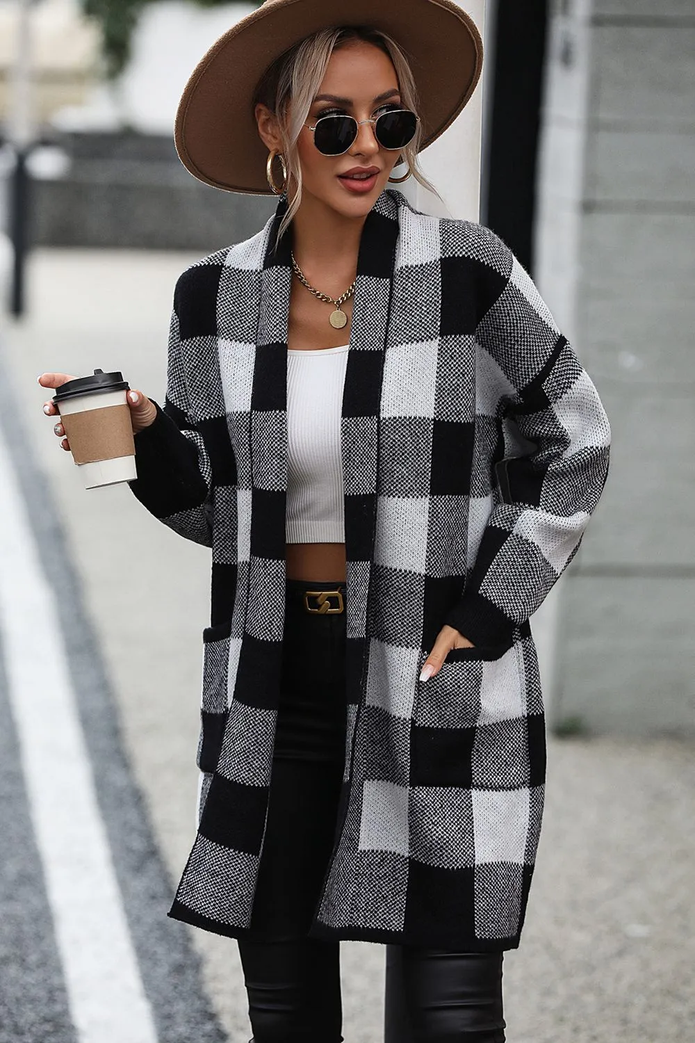 5 Luxury Classic Checker Cardigan