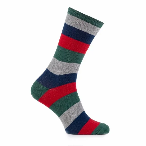 7 DAYS OF THE WEEK Mens Cotton Blend Socks Set Multi: