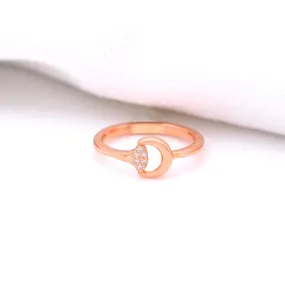 925 Rosegold circle stackable ring