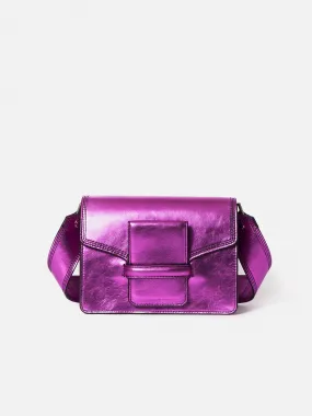 Ada Leather Crossbody Bag | Pink