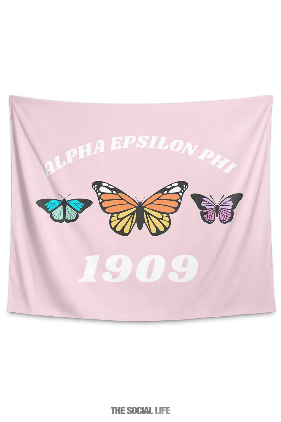 Alpha Epsilon Phi Butterfly Tapestry