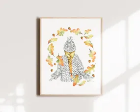 Art print Knit Fall Love