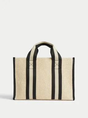 Athena Woven Tote | Cream