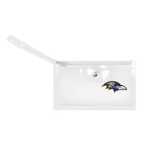 Baltimore Ravens Clear Ticket Wristlet