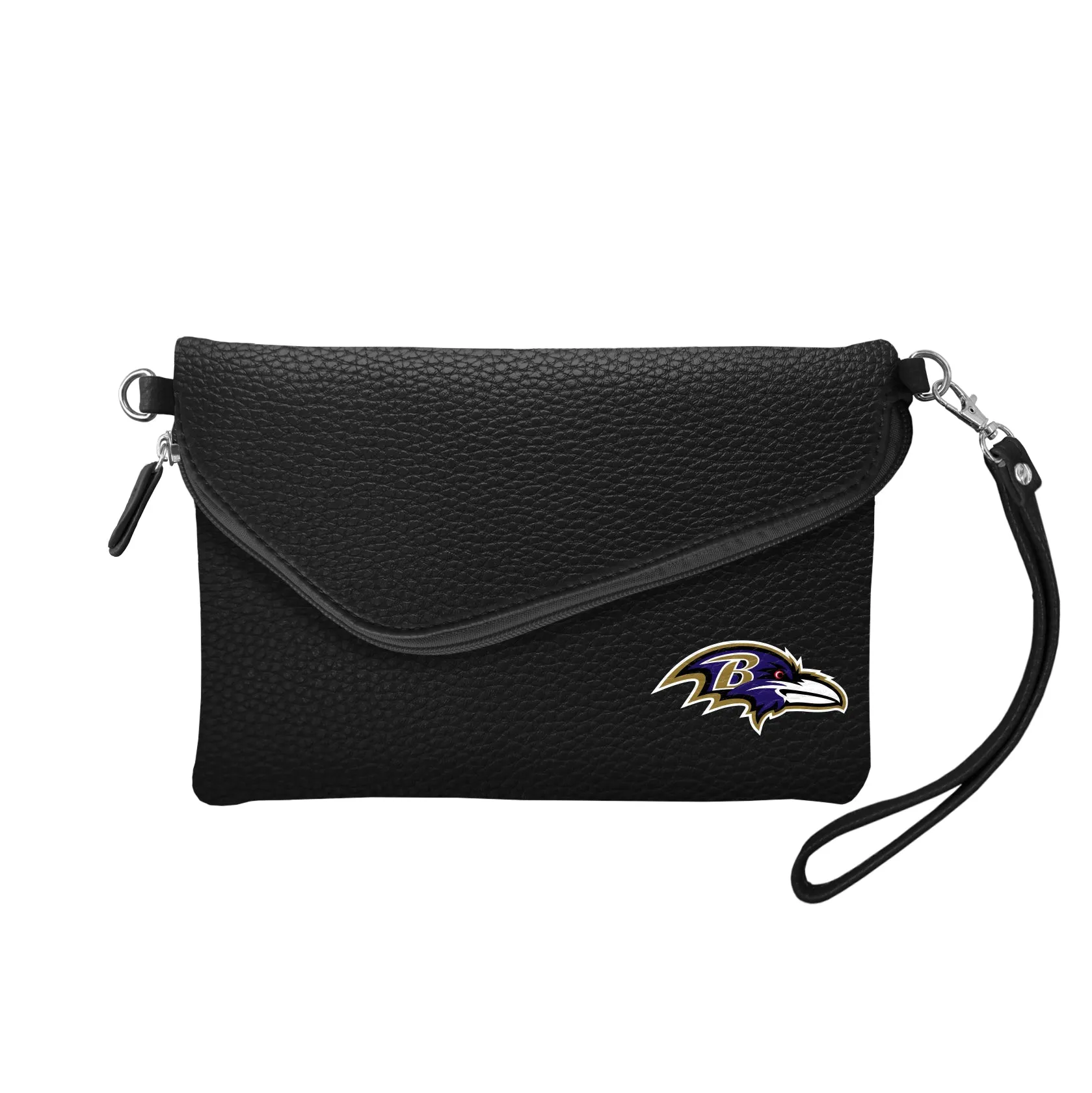 Baltimore Ravens Fold Over Crossbody Pebble