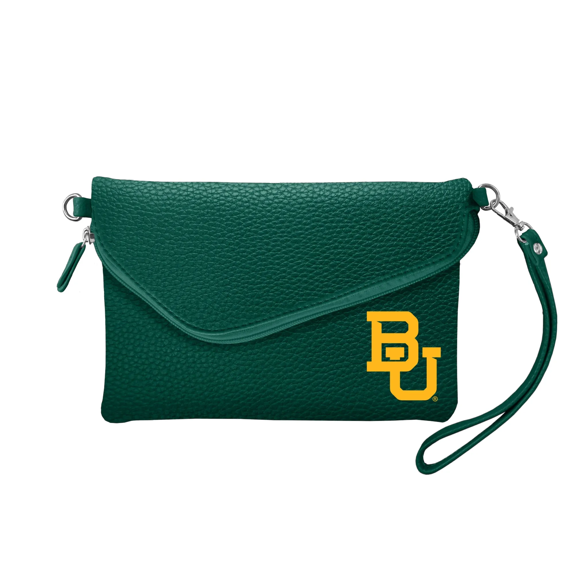 Baylor University Fold Over Crossbody Pebble