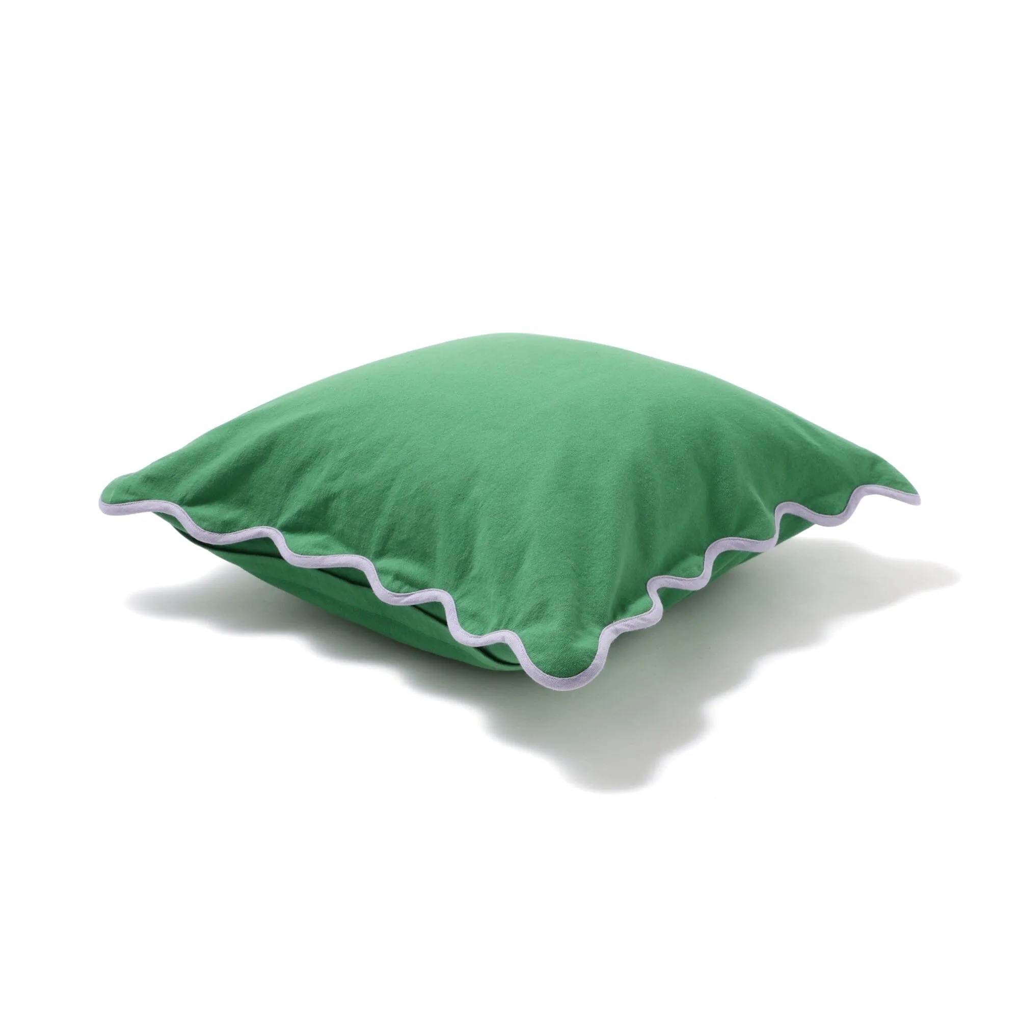 Bicolor Wave Cushion Cover 450 x 450  Green