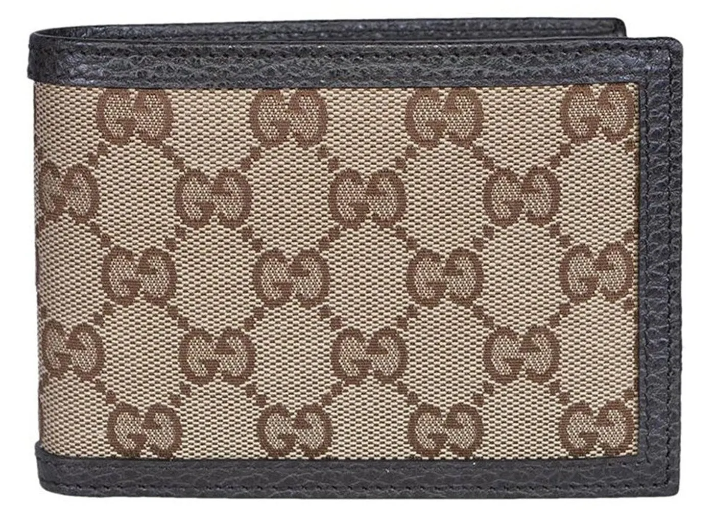 Bifold Wallet GG Monogram Beige Ebony