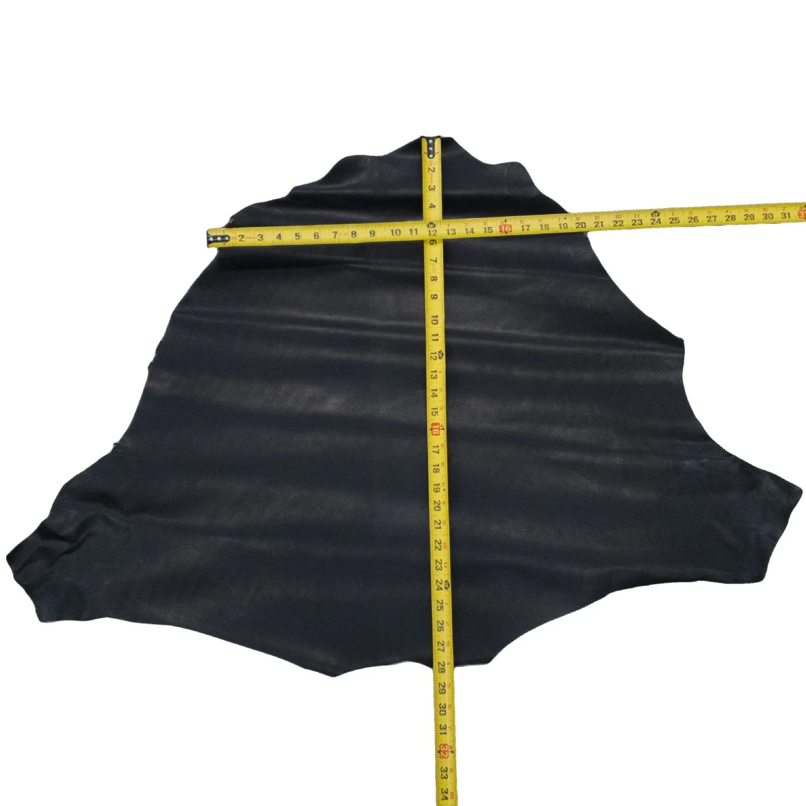 Black Dyed Veg Tan, 4 - 7 Sq Ft, 2-3 oz Kangaroo Hides