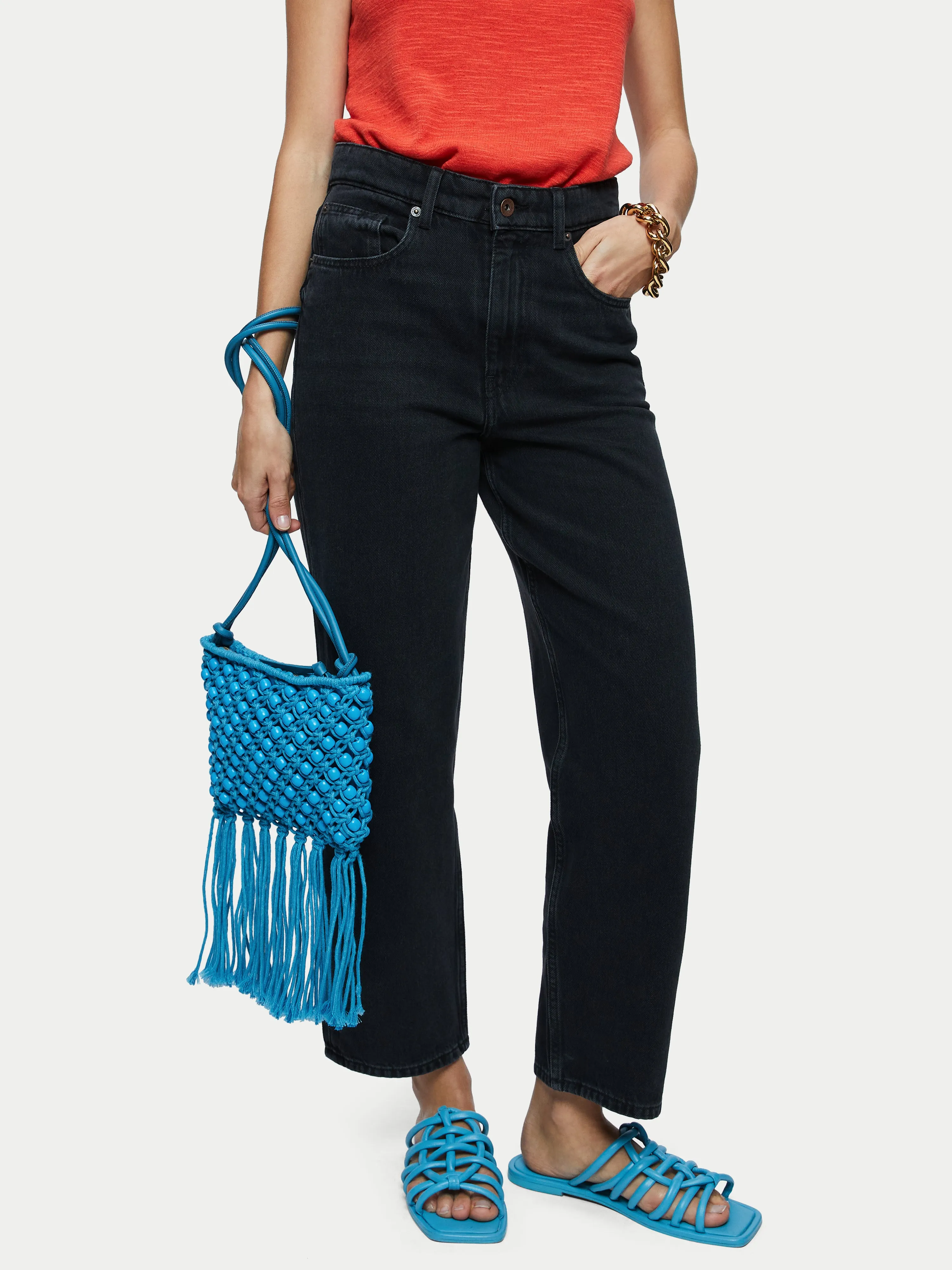 Brennan String Crossbody Bag | Blue