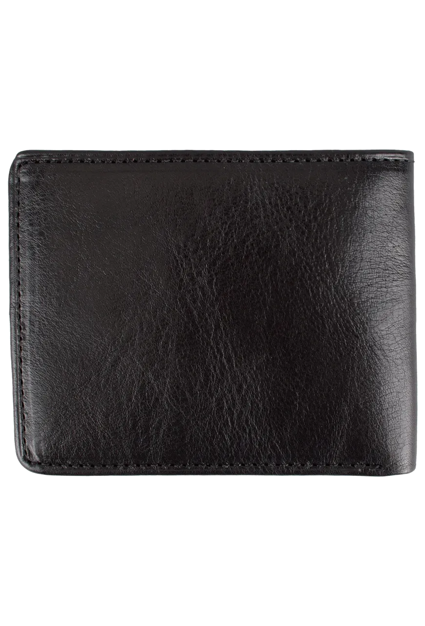 Brighton Black Leather Carnegie Passcase Wallet