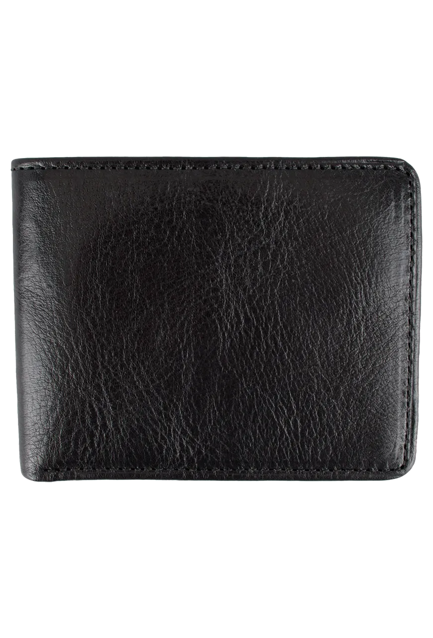 Brighton Black Leather Carnegie Passcase Wallet