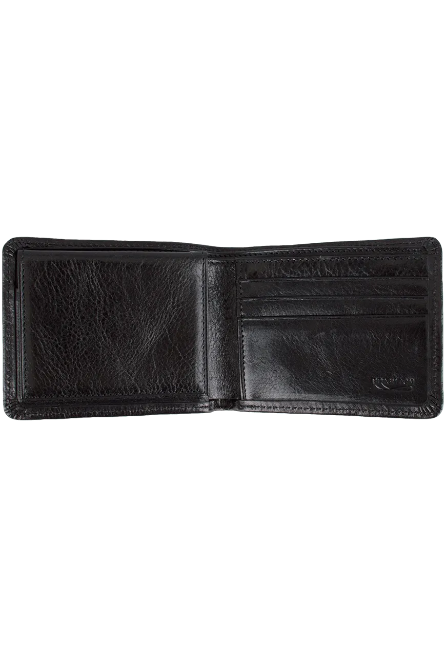 Brighton Black Leather Carnegie Passcase Wallet