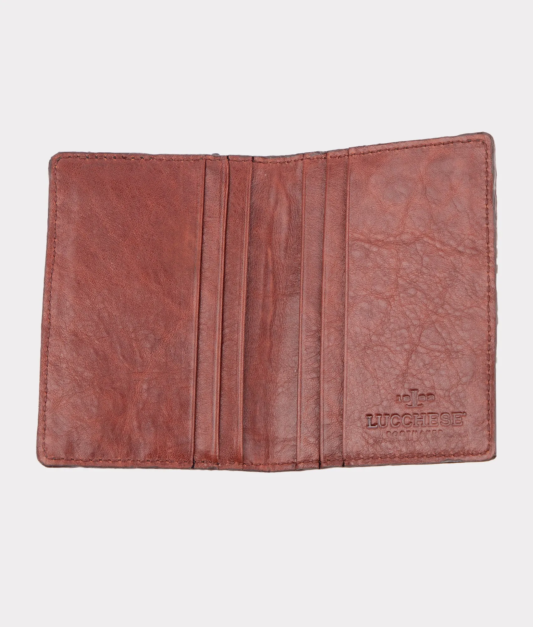 Caiman Bifold Card Case :: Brown