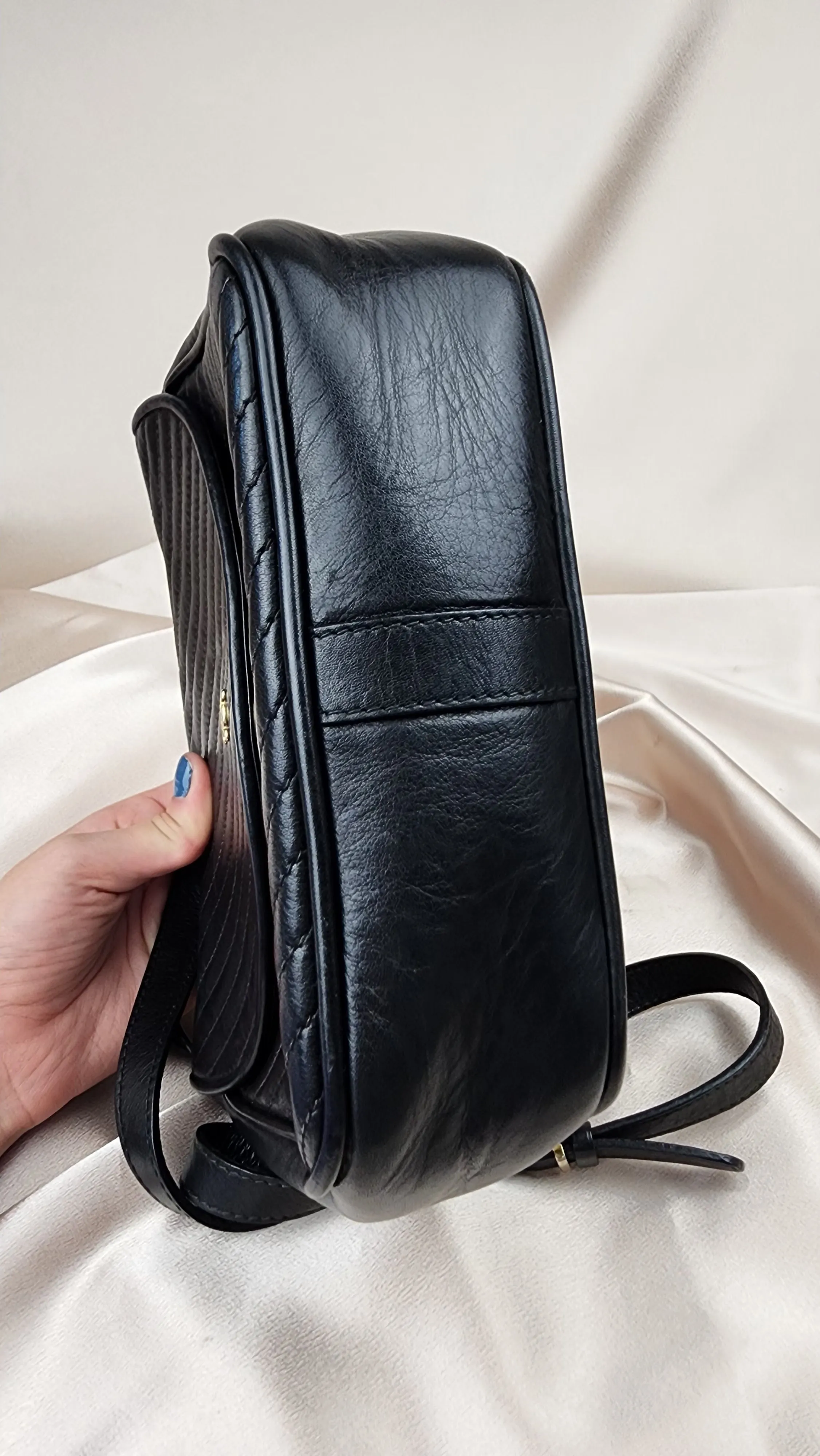 Celine Black Leather Crossbody - 0476