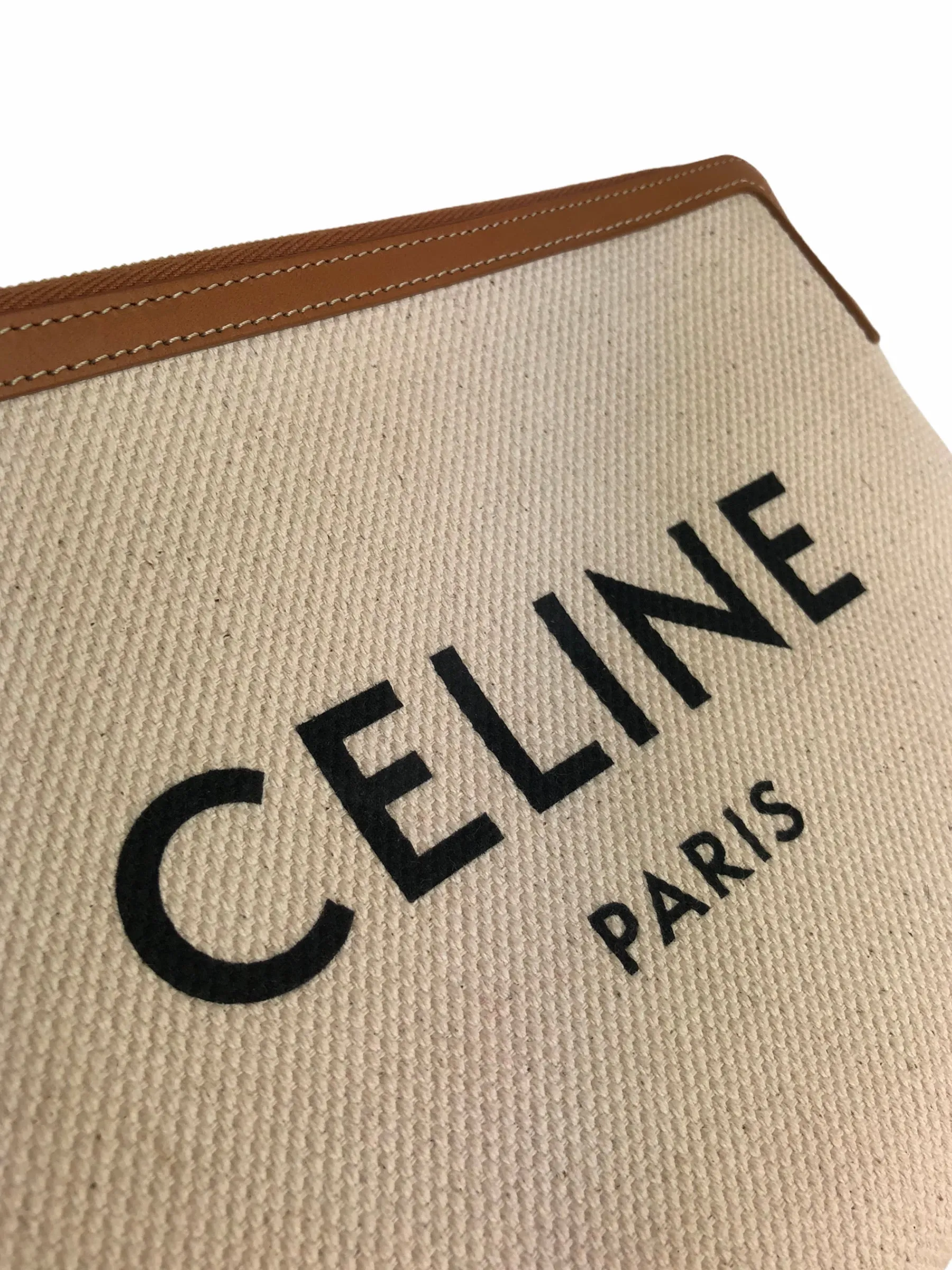 Celine Cream Canvas Pochette - As Seen on Instagram 14/10/2020