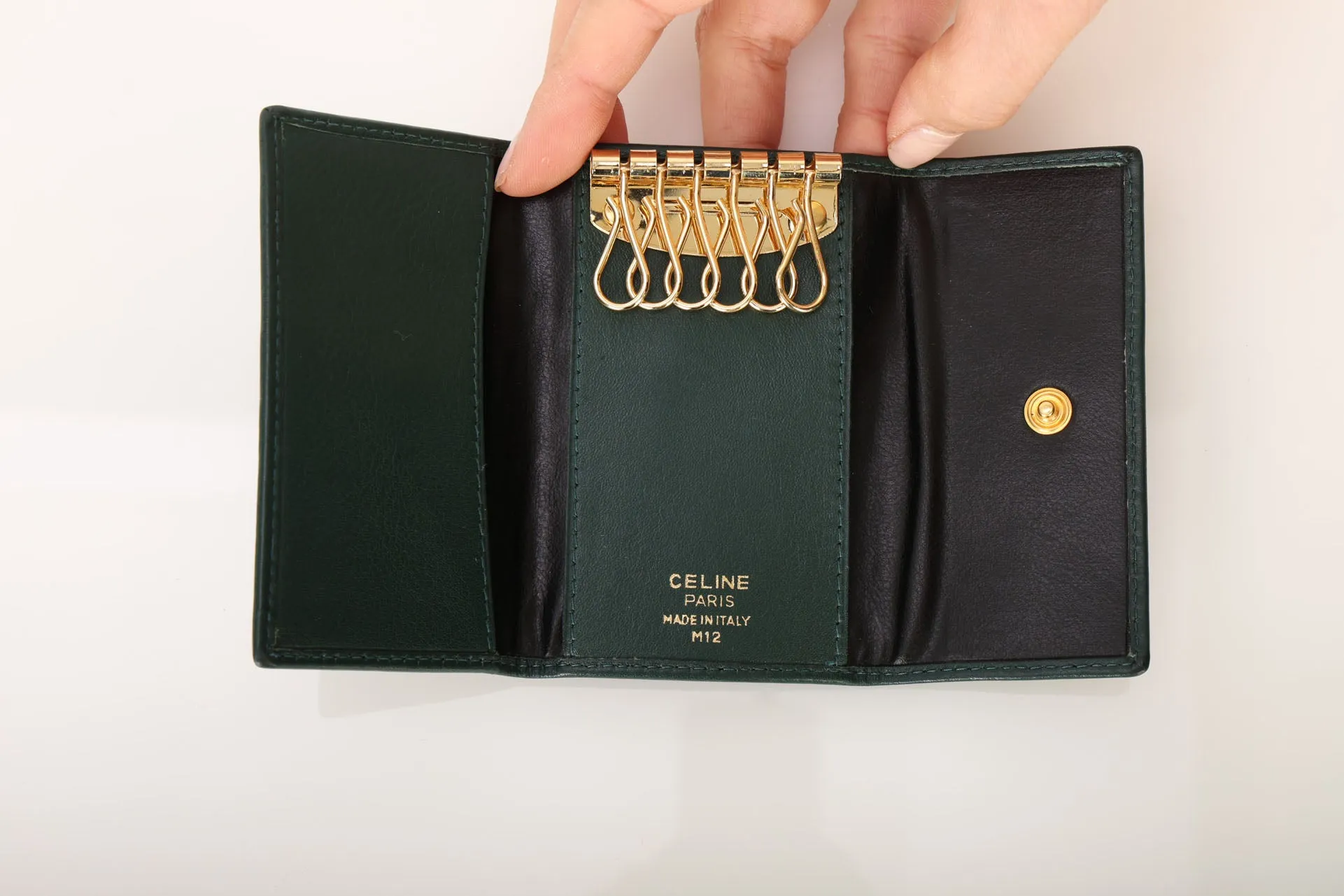 Celine Leather Key Pouch