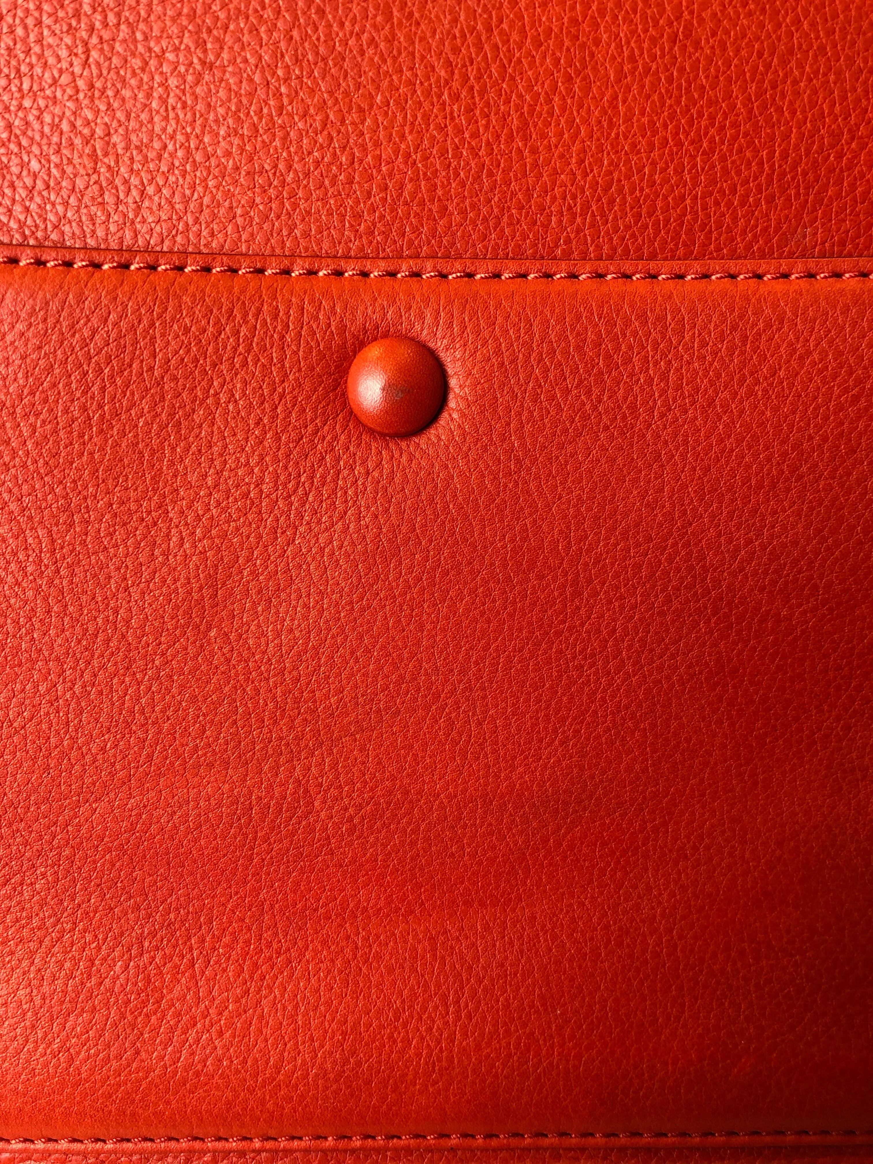 Celine Tangerine Calf Leather "Edge" Tote - As seen on instagram