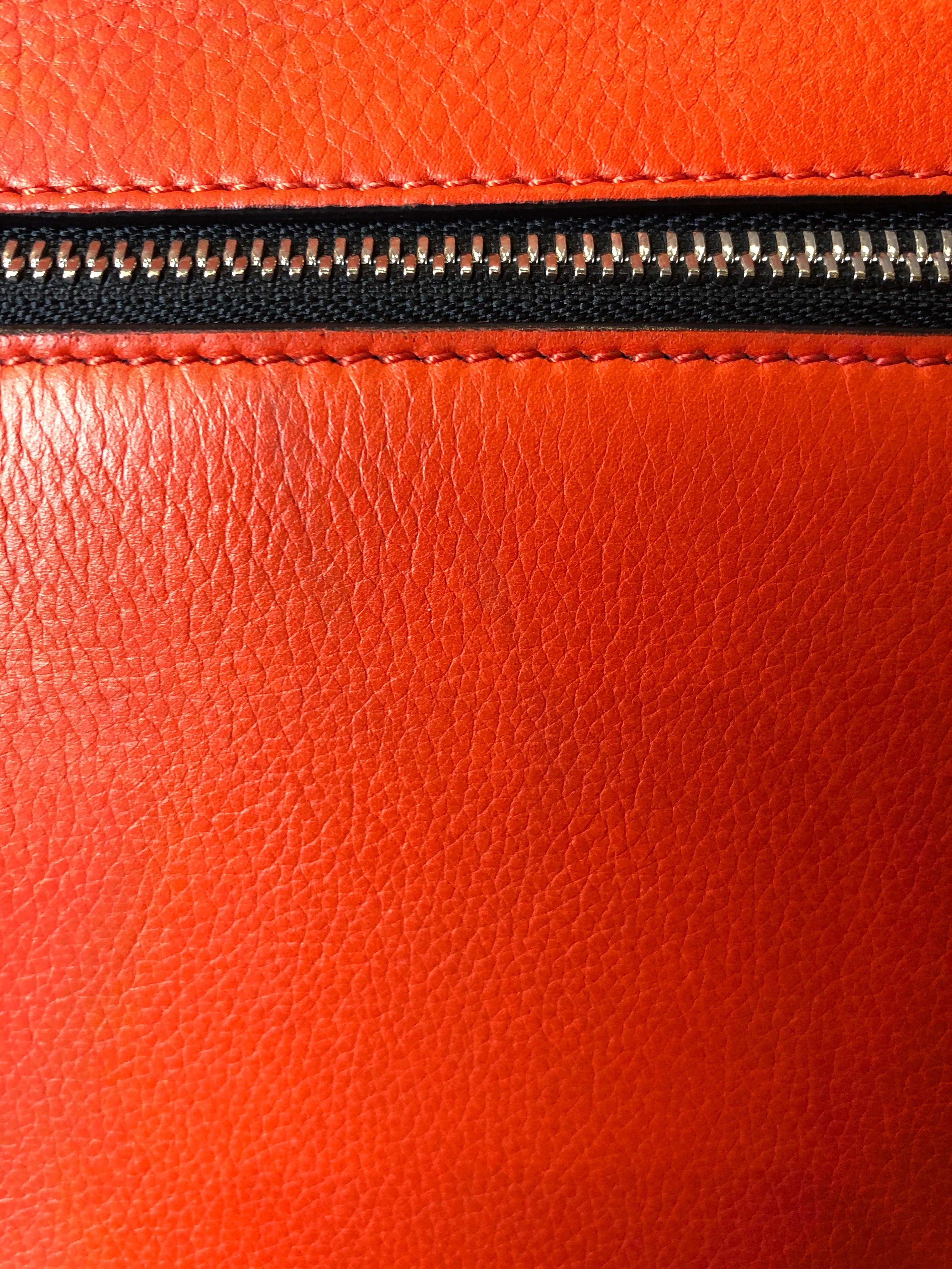 Celine Tangerine Calf Leather "Edge" Tote - As seen on instagram