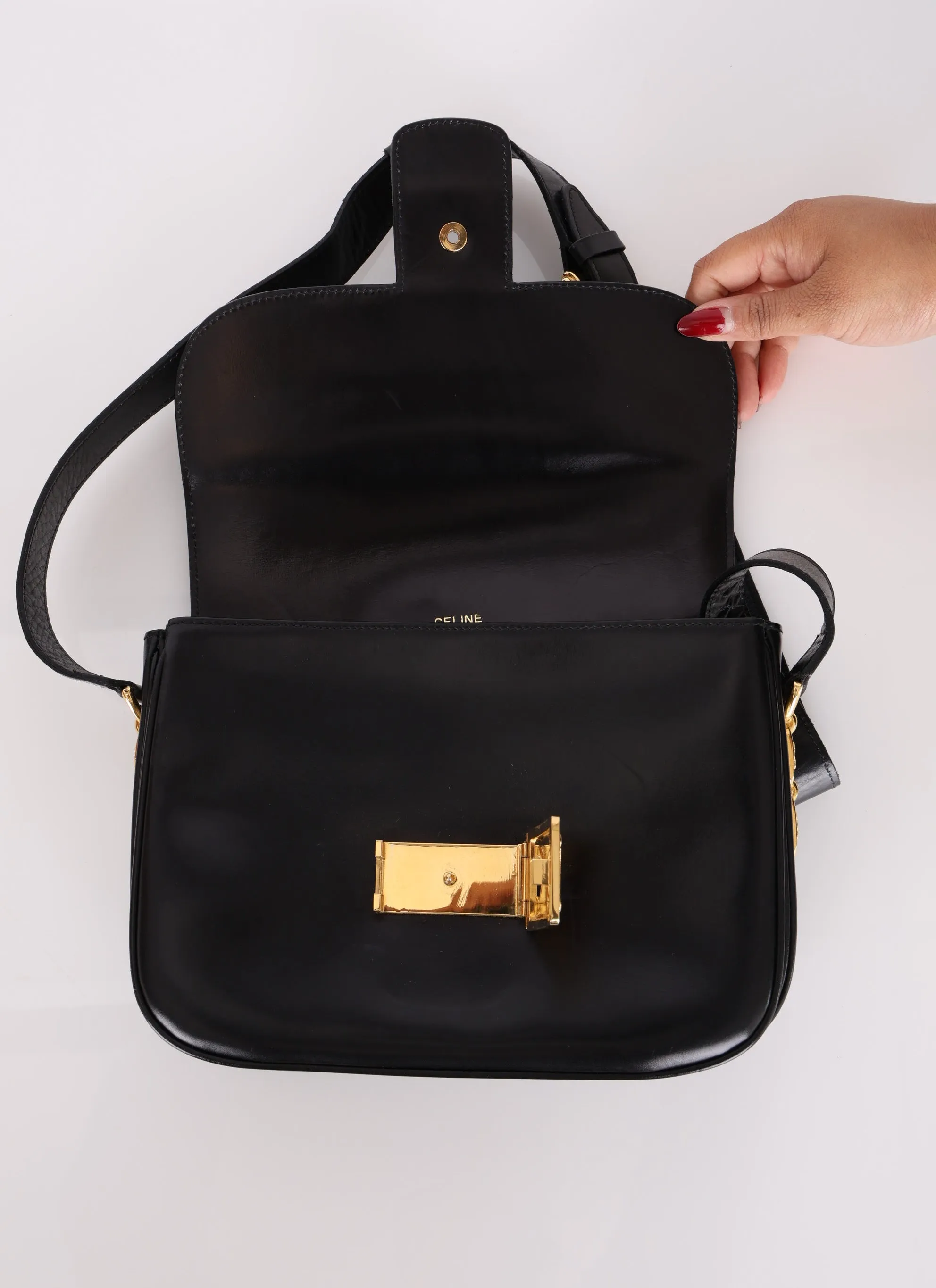 Celine Triomphe Box Shoulder Bag