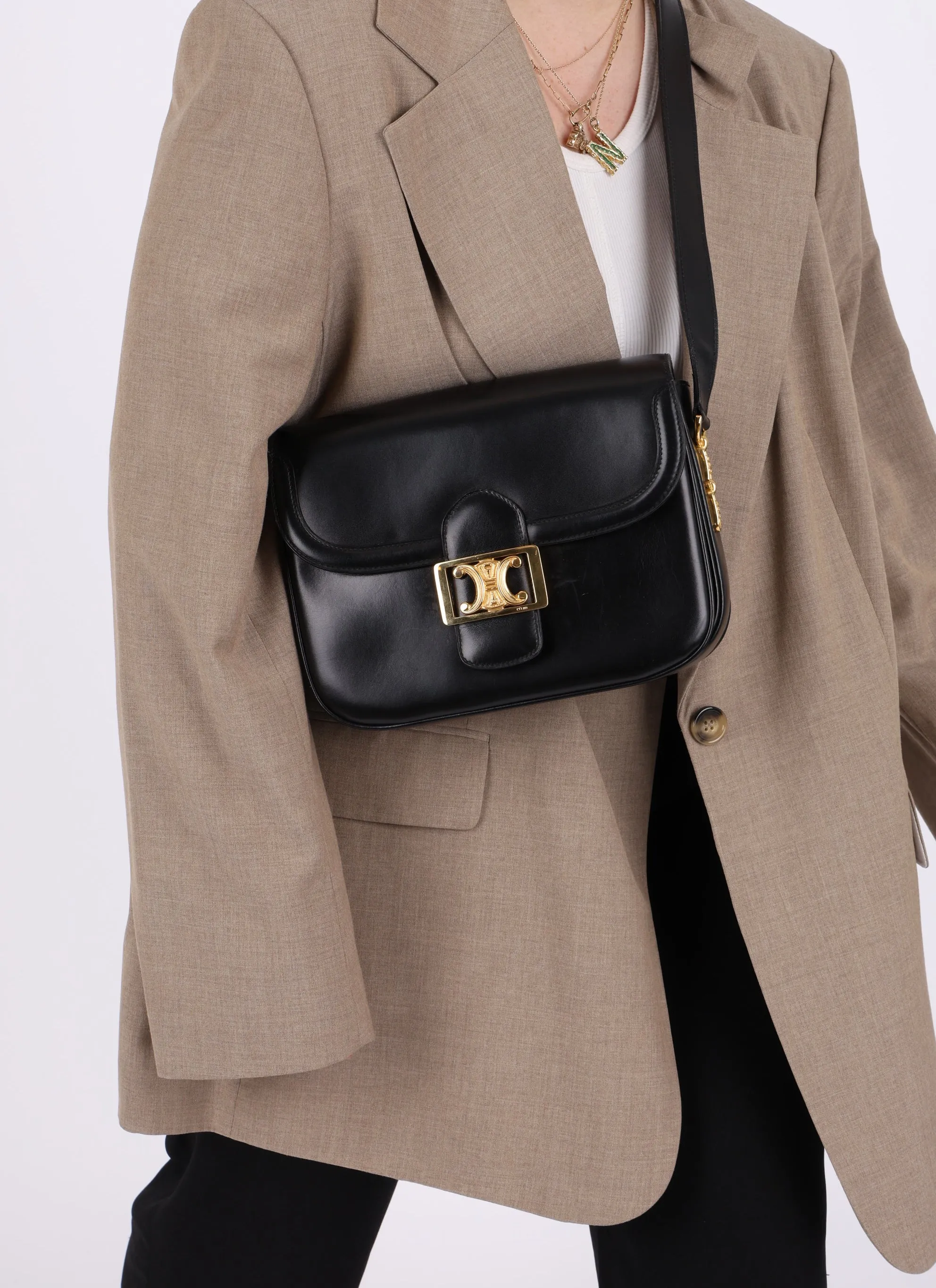 Celine Triomphe Box Shoulder Bag