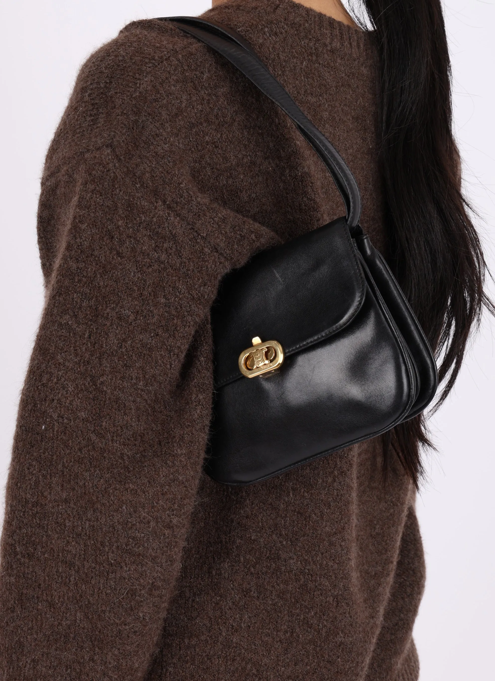 Celine Triomphe Boxcalf Crossbody