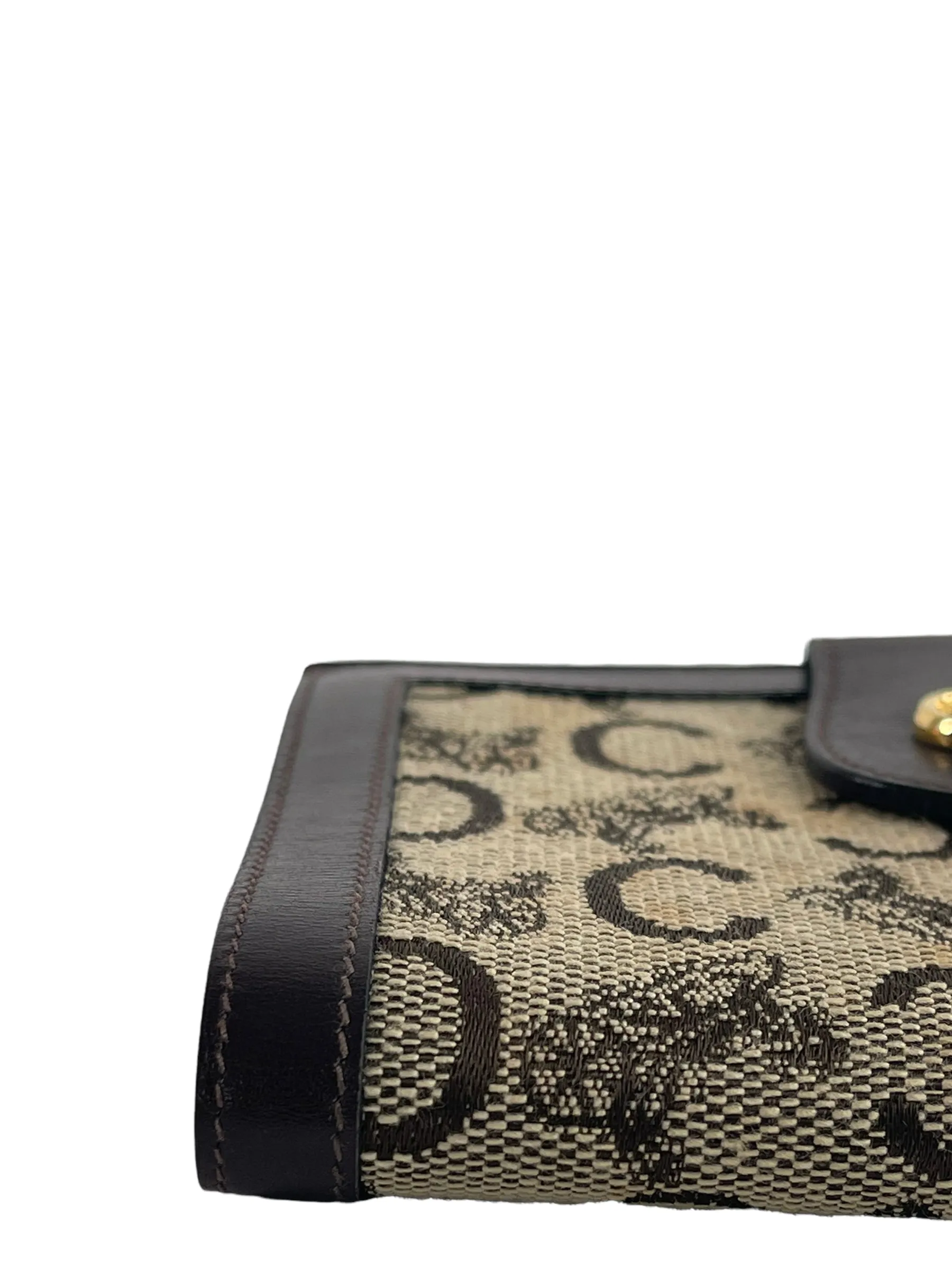 Celine Vintage Monogram Canvas Wallet