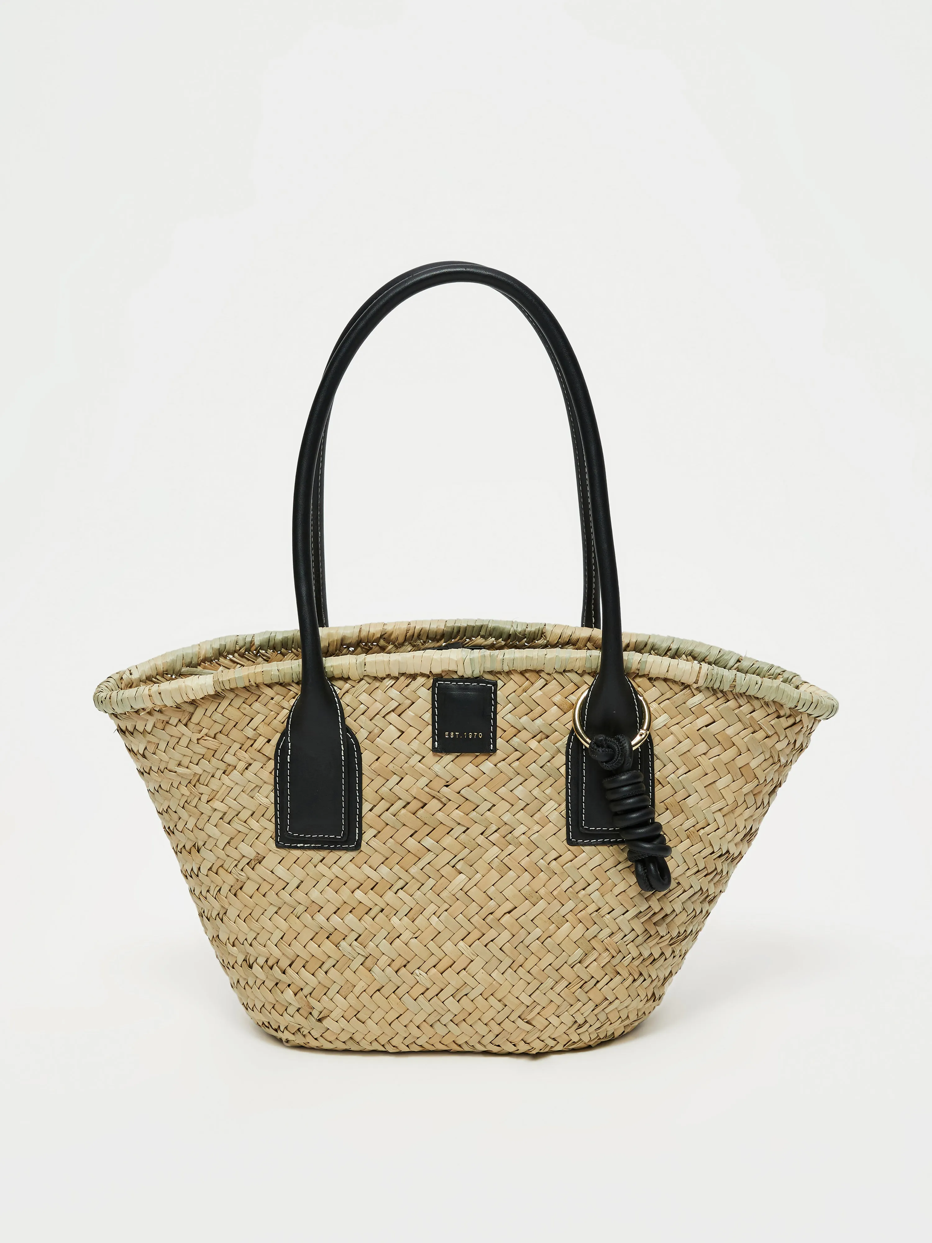 Chiltern Straw Bag | Black