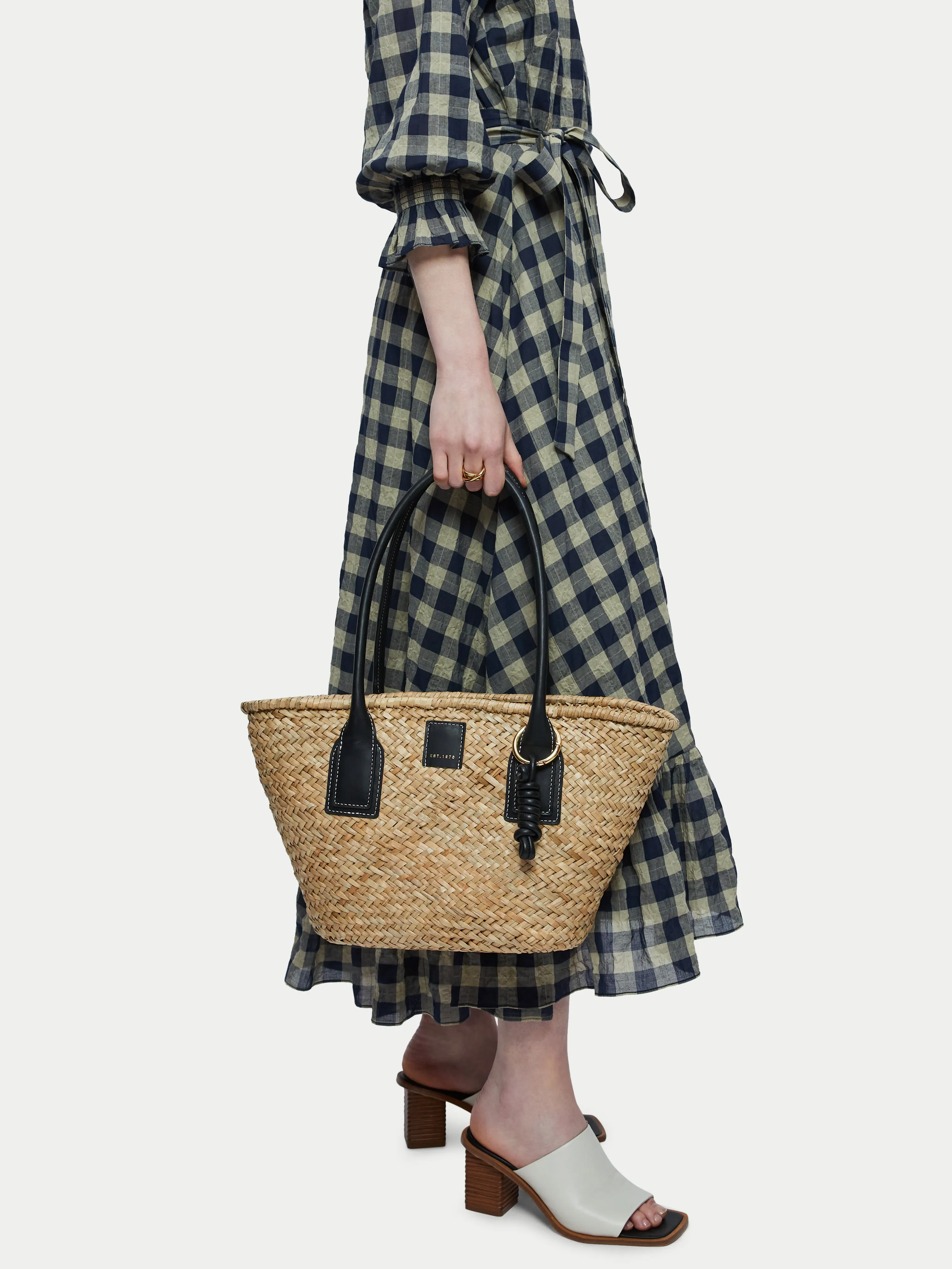 Chiltern Straw Bag | Black