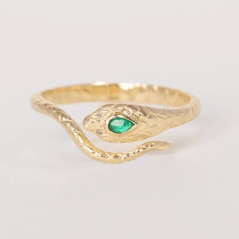 COBRA EMERALD & DIAMONDS RING