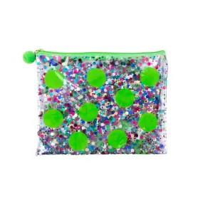 Confetti Flat Zipper Pouch