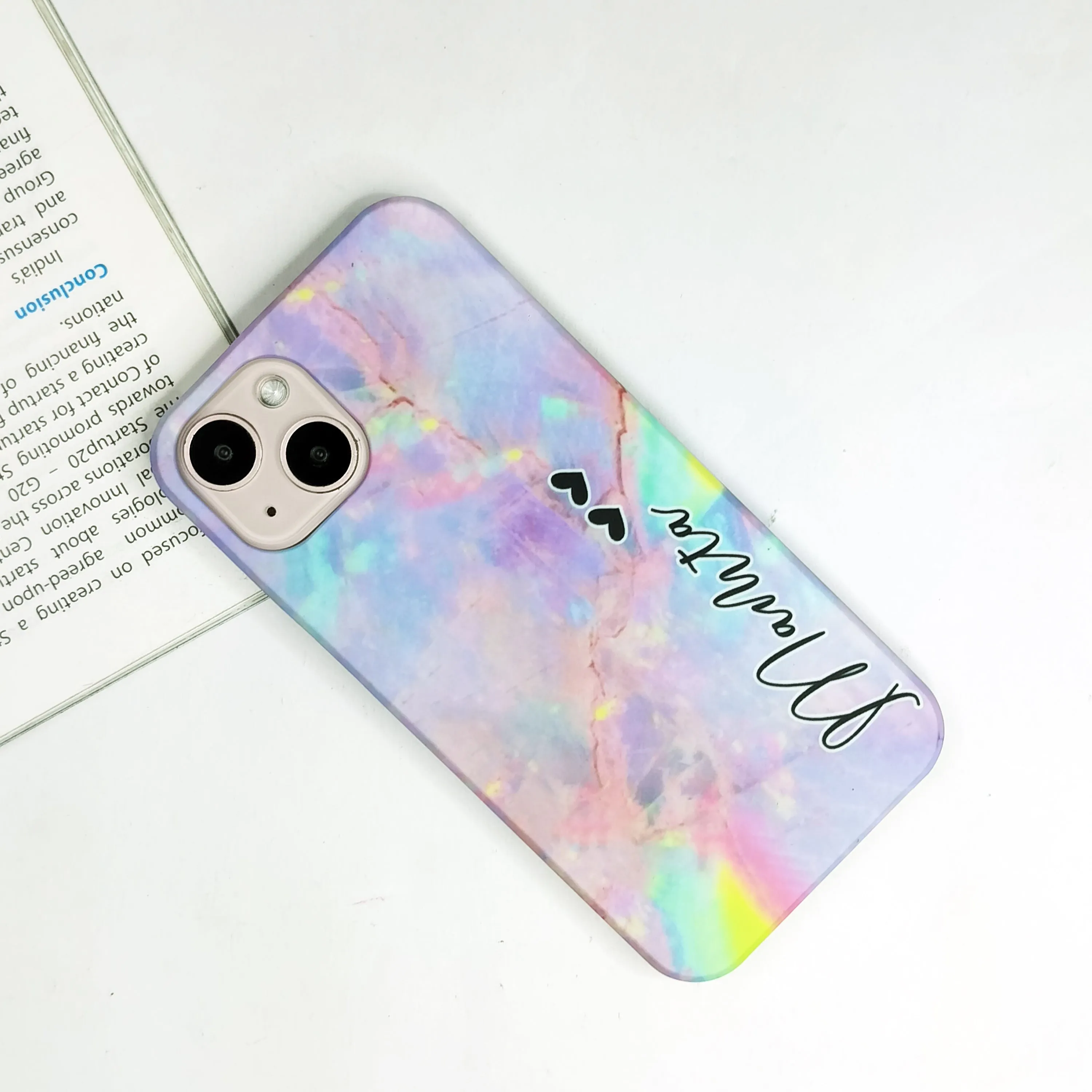 Cotton Candy Marble Phone Case Cover