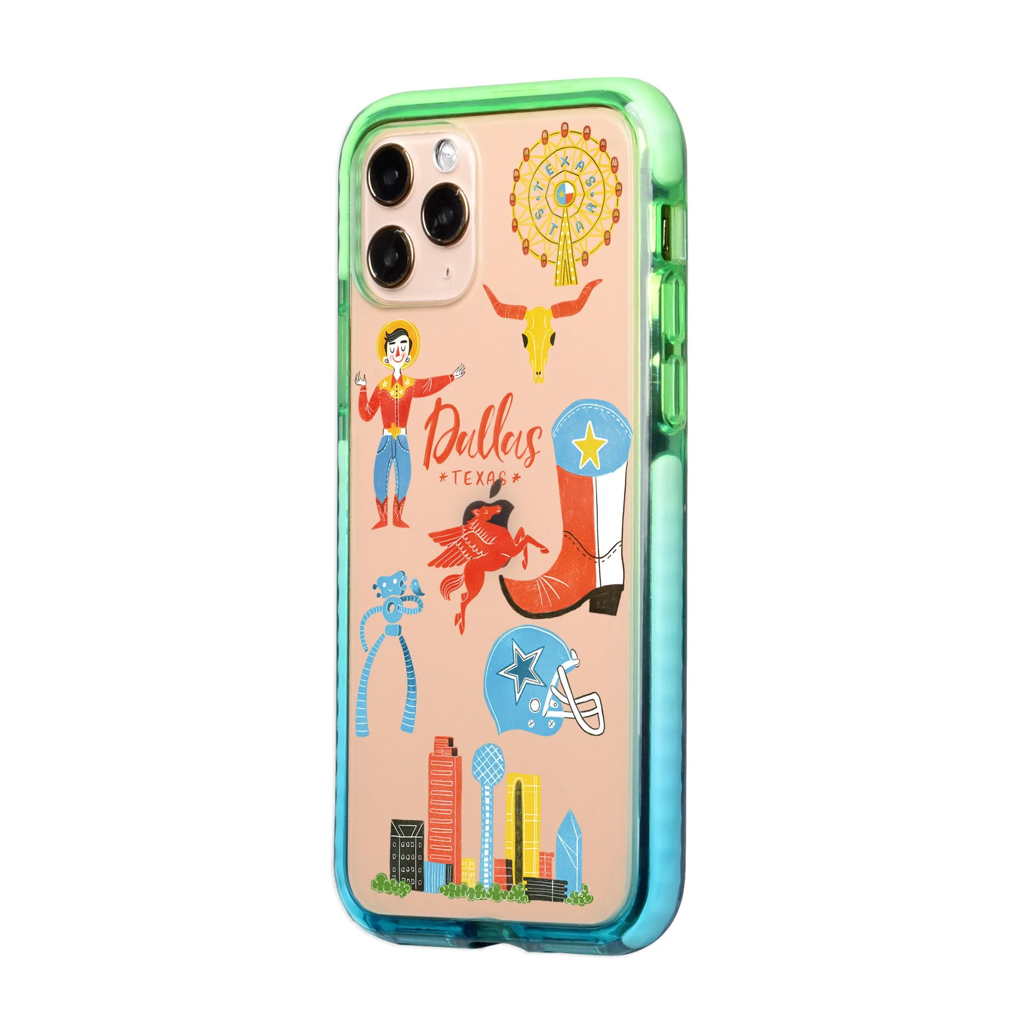 Dallas City Travel Collage iPhone Case