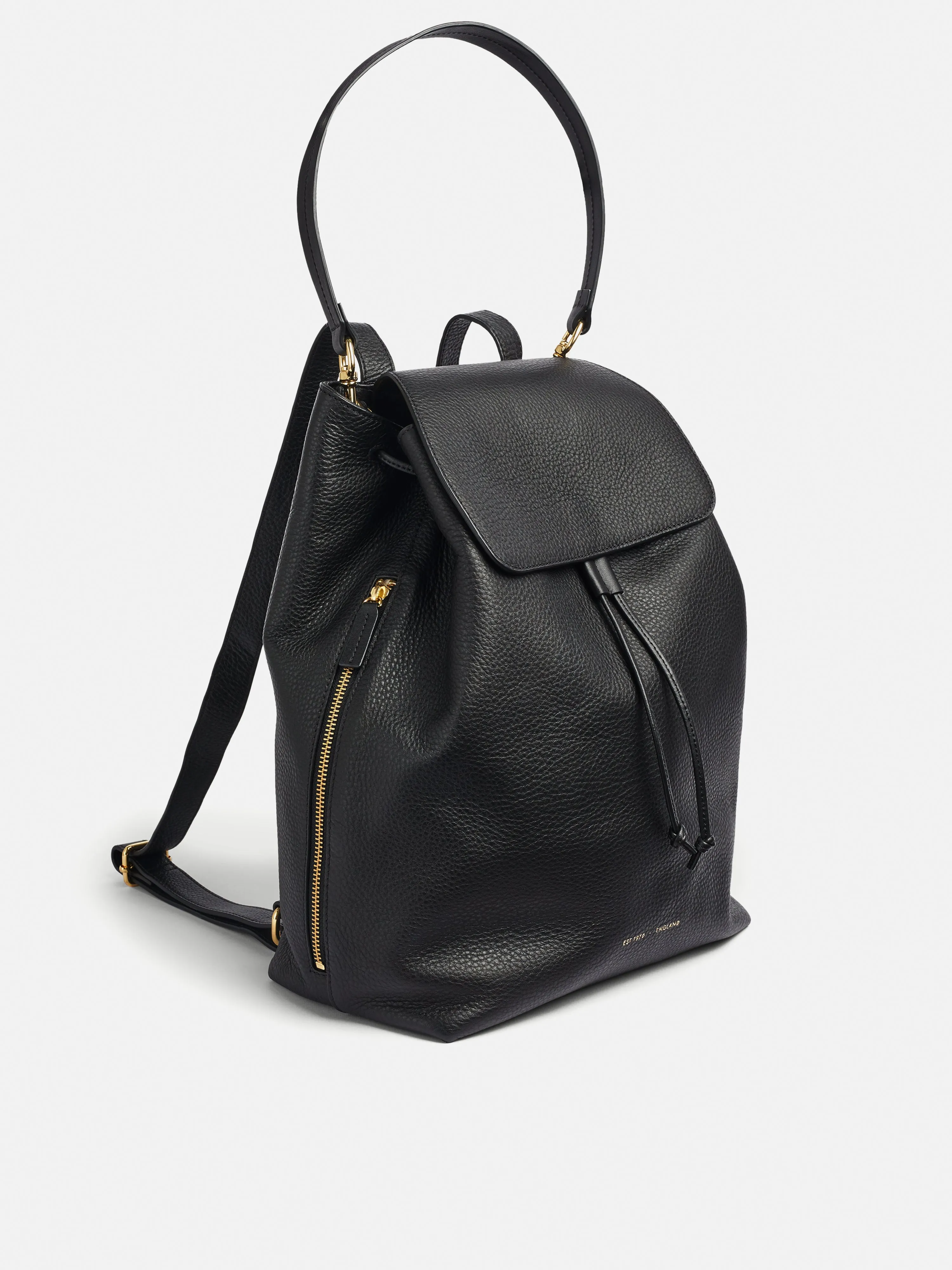 Debbie Leather Backpack | Black