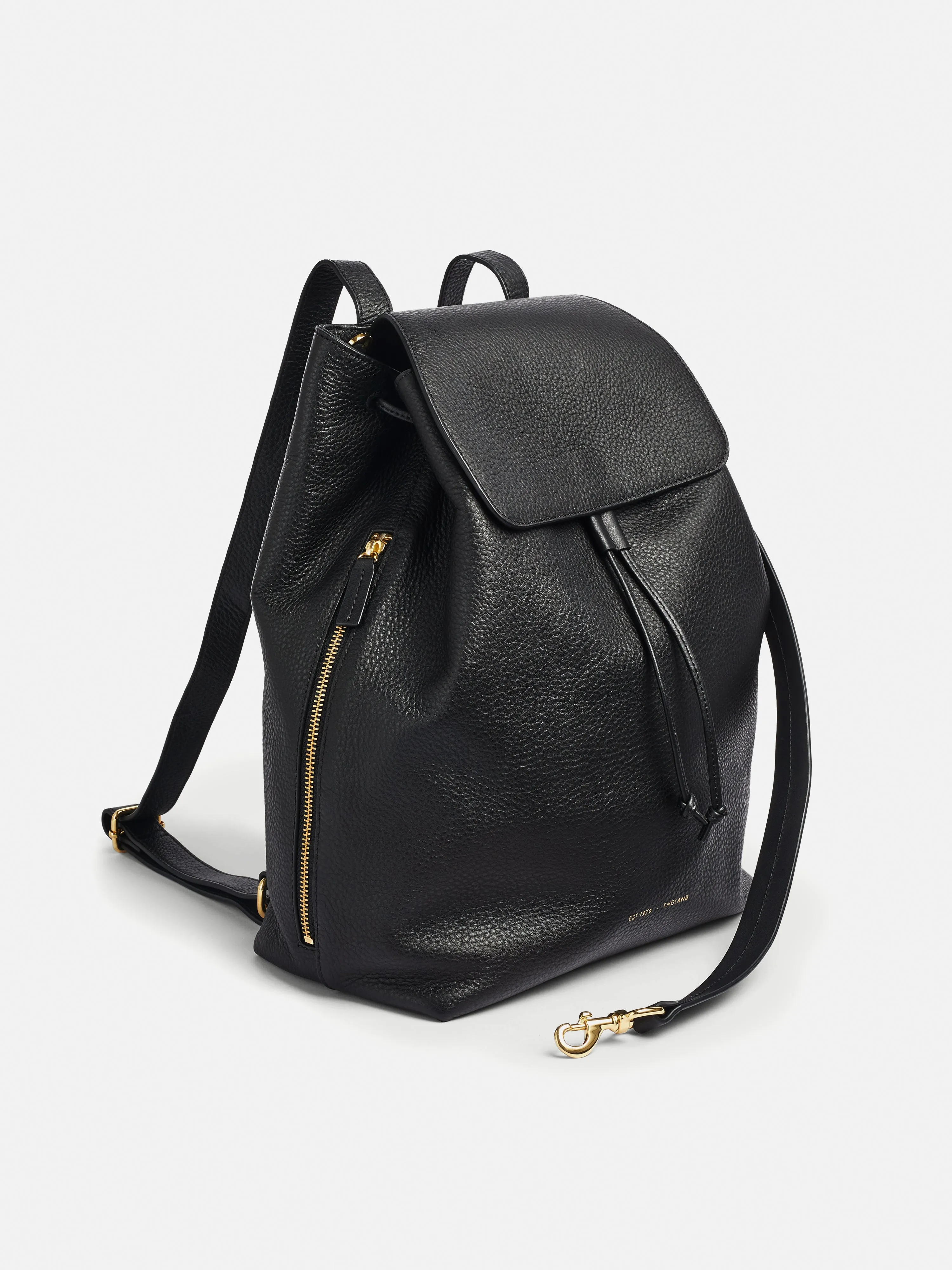 Debbie Leather Backpack | Black