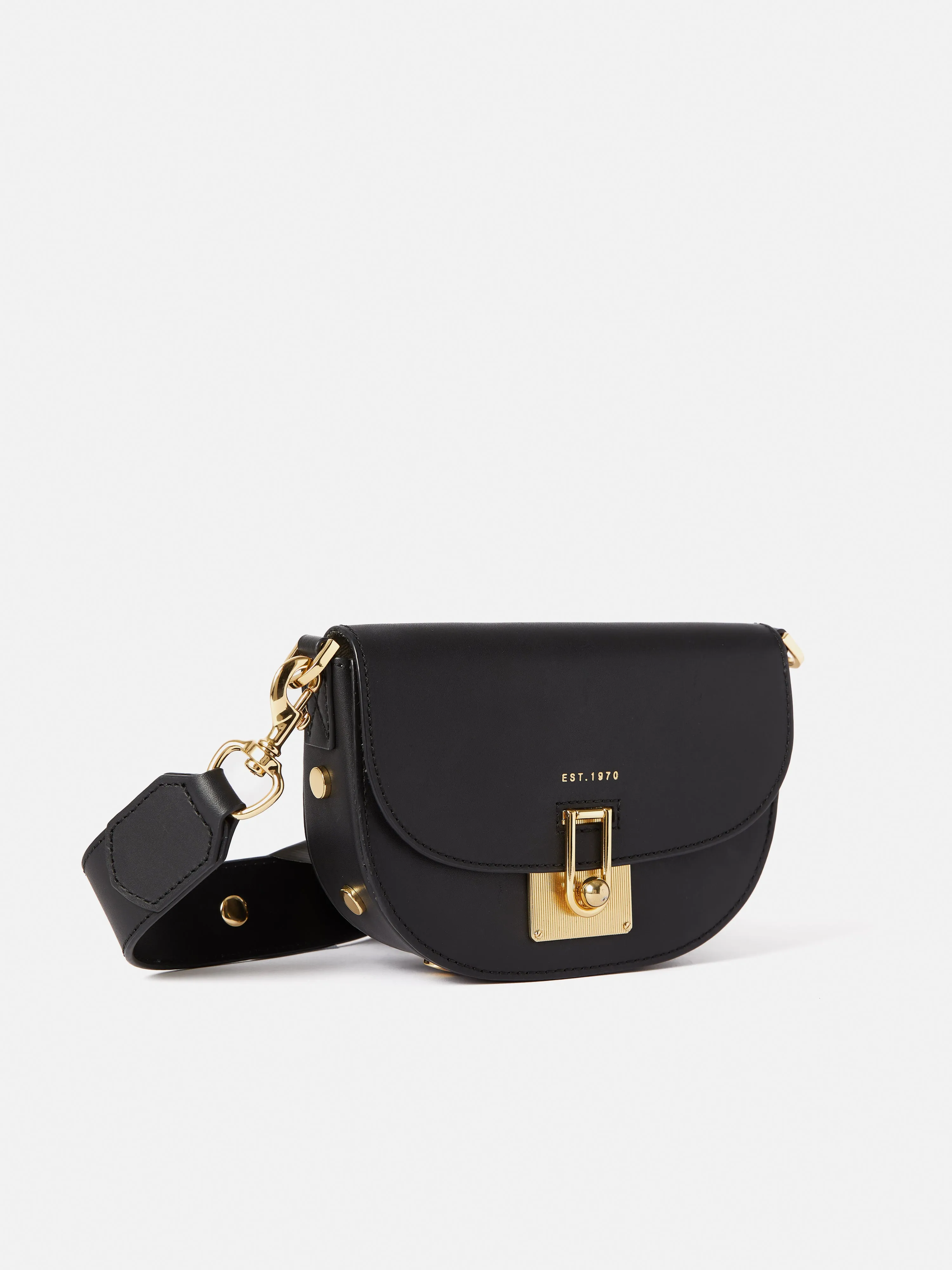 Denbigh Studded Leather Bag | Black