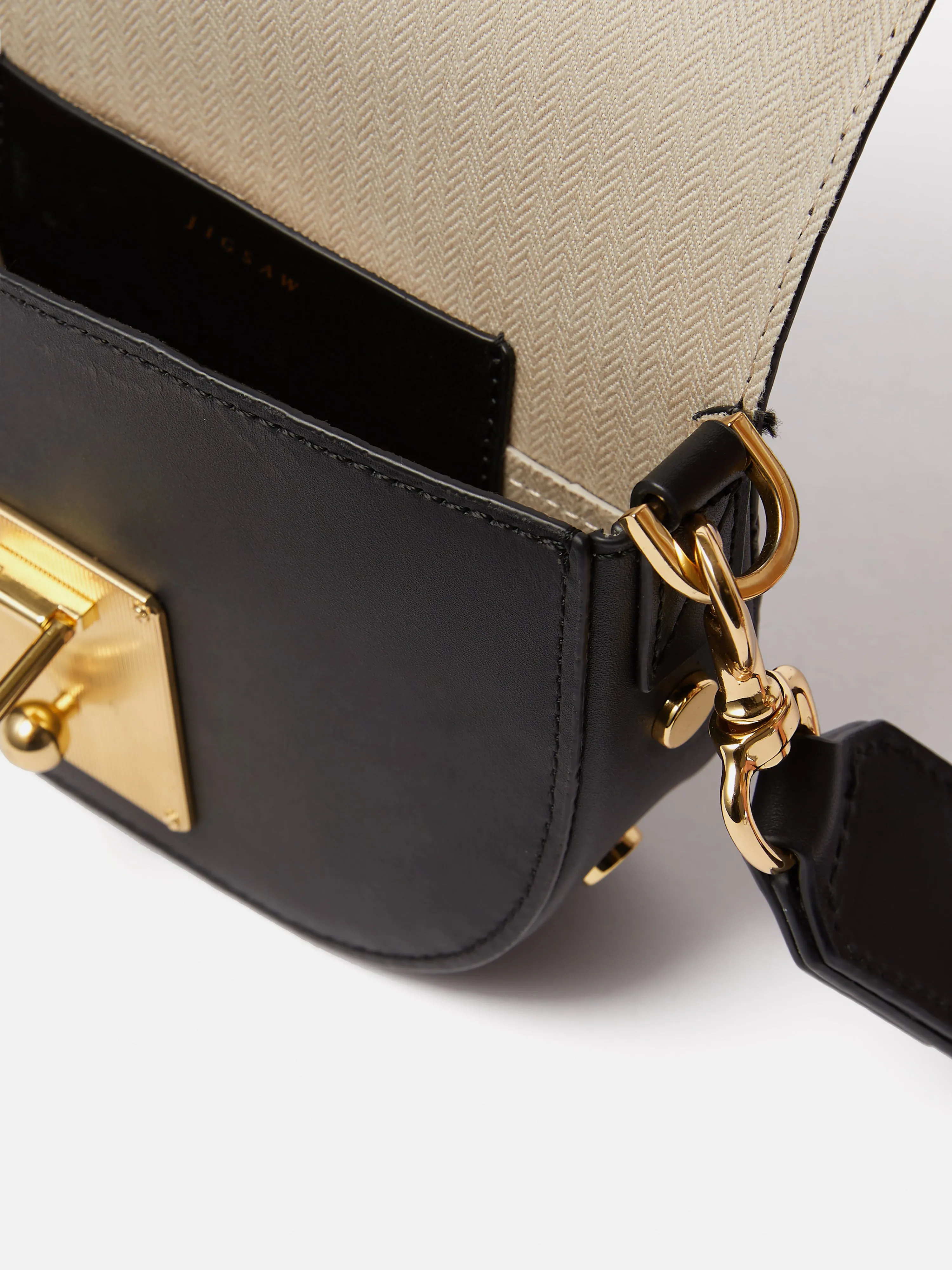 Denbigh Studded Leather Bag | Black