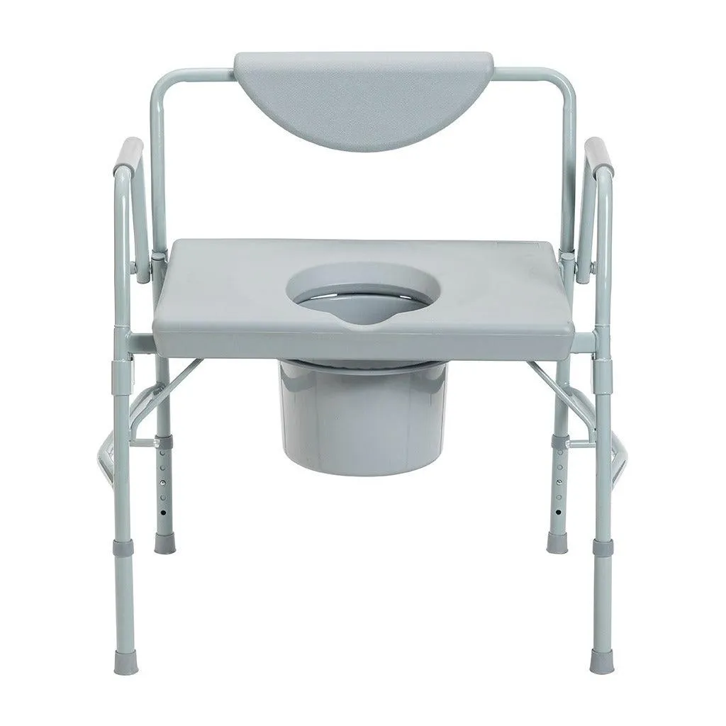 Drive Medical Bariatric Drop Arm Bedside Commode Chair