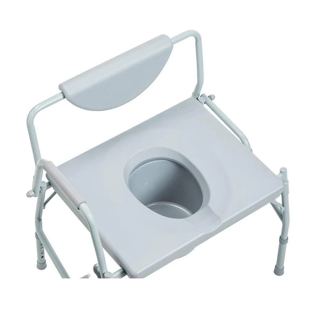 Drive Medical Bariatric Drop Arm Bedside Commode Chair