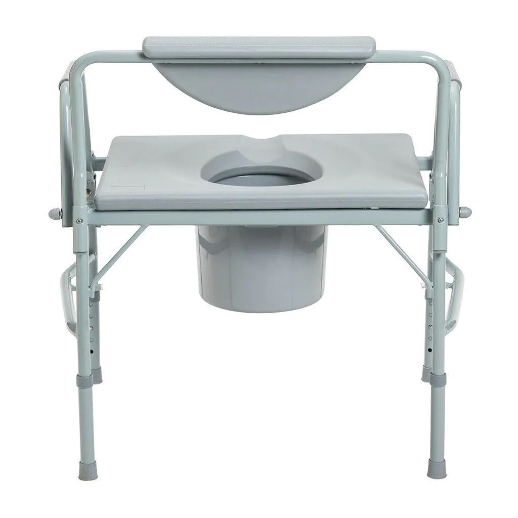 Drive Medical Bariatric Drop Arm Bedside Commode Chair