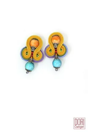 Euphoria Orange Earrings