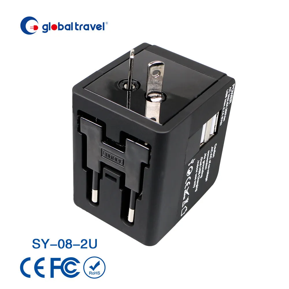 Factory direct plug with USB travel adapter