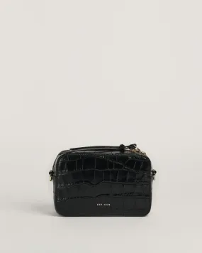 Farley Leather Crossbody Bag | Black