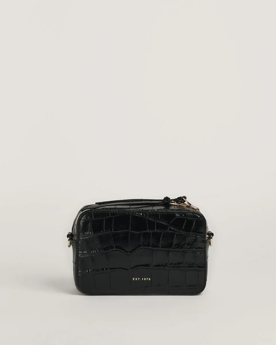 Farley Leather Crossbody Bag | Black