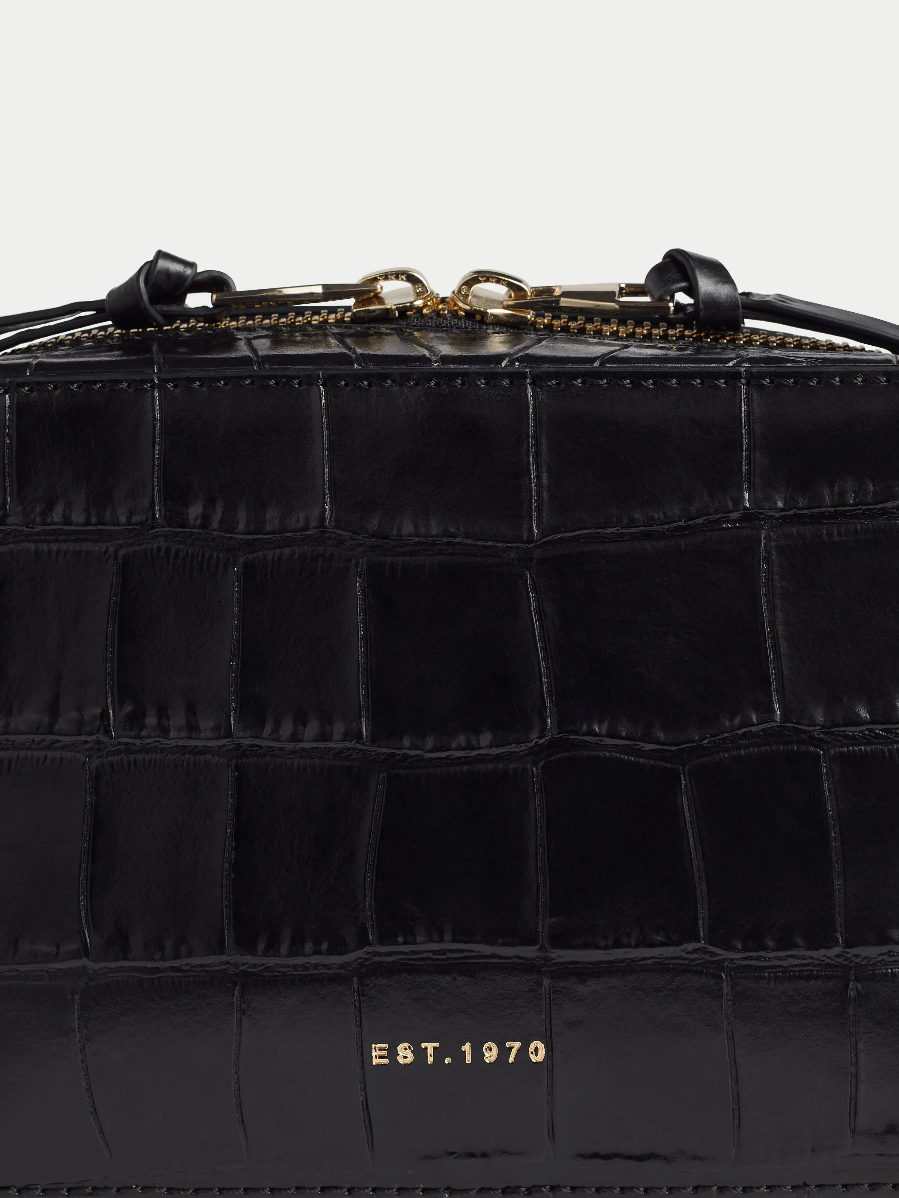 Farley Leather Crossbody | Black