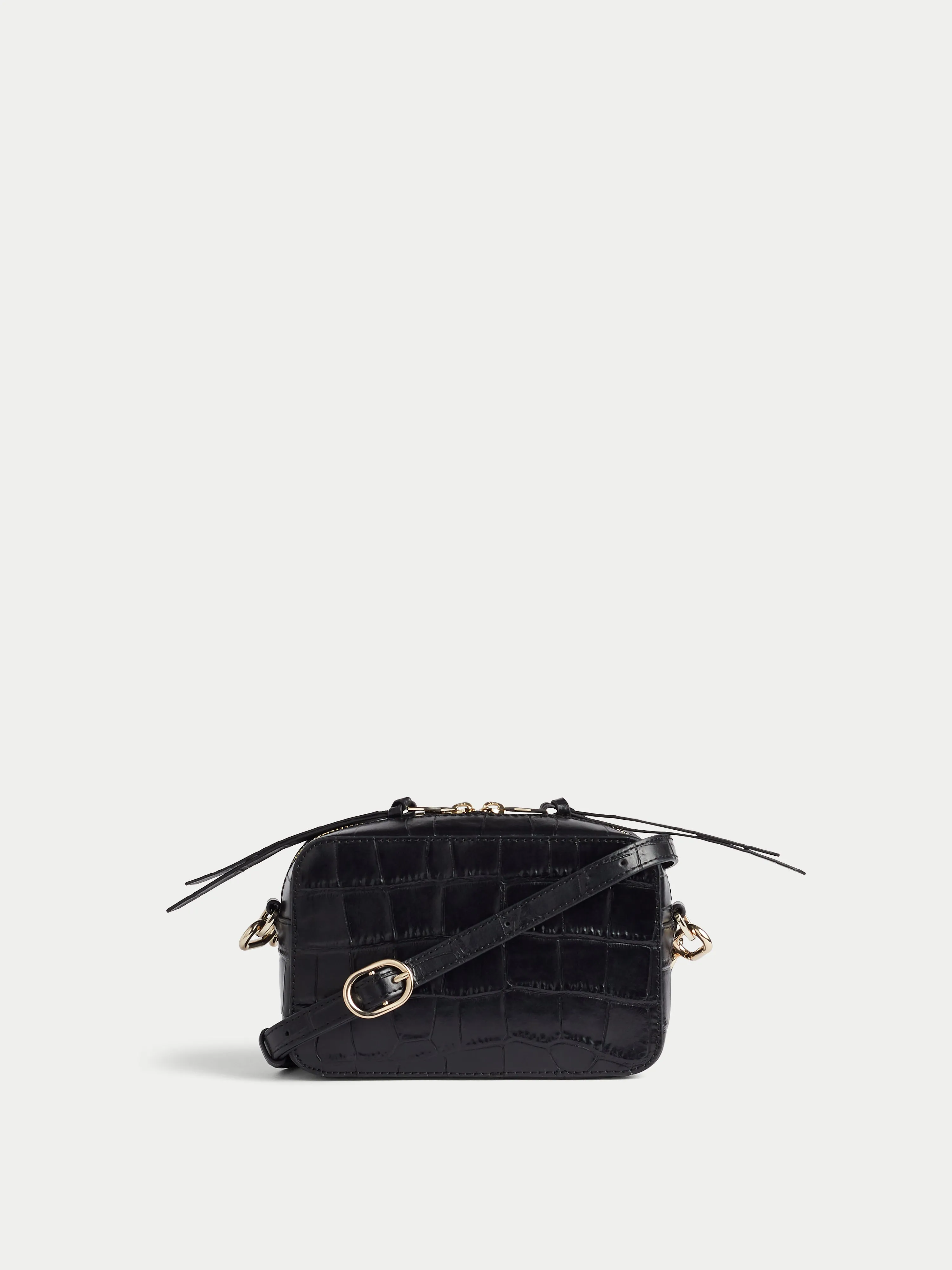 Farley Leather Crossbody | Black