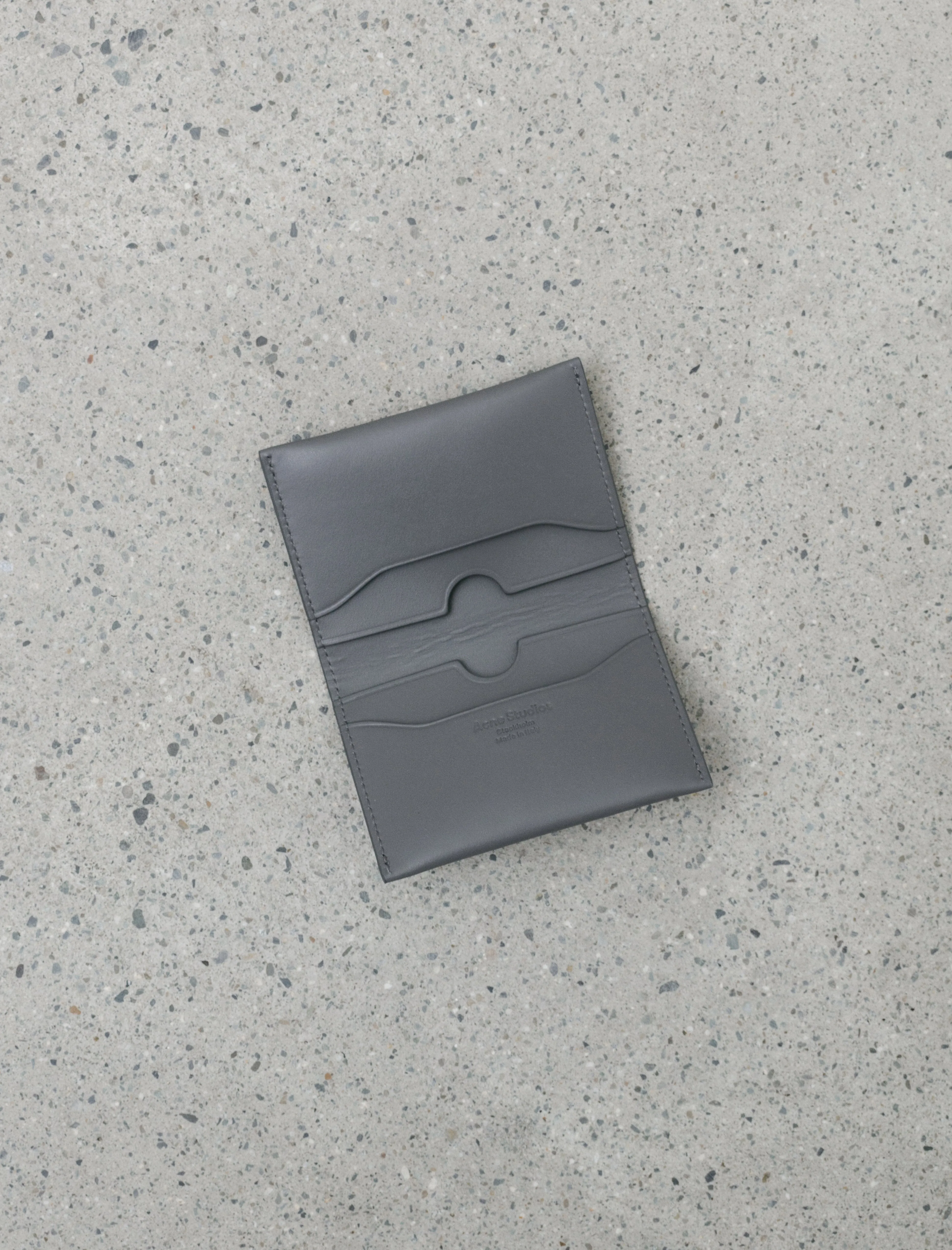 Folded Card Holder Dark Grey