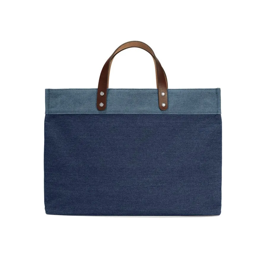 Fur Family East West Denim Denim Tote